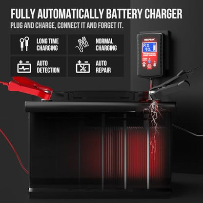 4 Pack 1.75A Car Battery Charger (4 Count)