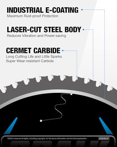 14 Inch 66 Teeth Steel and Ferrous Metal Cutting Circular Saw Blade