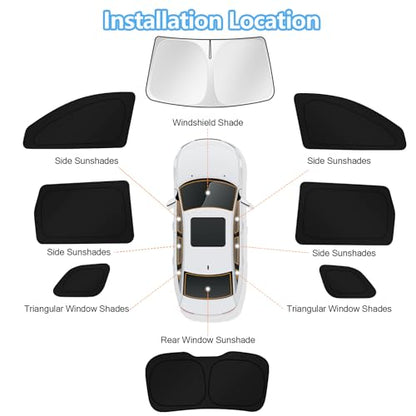 Car Window Shades for Jeep Compass 2017 (8 Count)