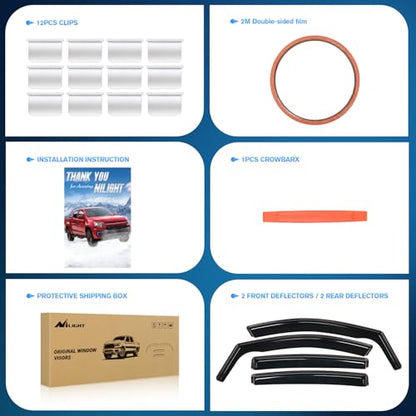 Vent Window Visors for Subaru Crosstrek 2018