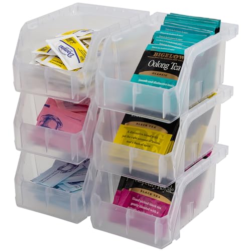Extra Small Stackable Plastic Storage Bins