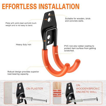 Heavy Duty Garage Hooks 6 Pack