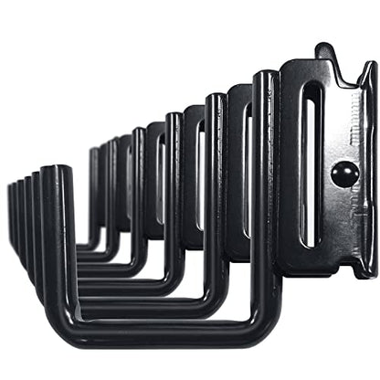 12PCS E Track J Hooks Heavy Duty E Track X Track Steel Hanger (12 Count)
