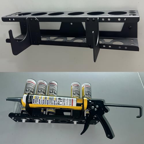 Caulking Tube and Gun Holder Storage Rack Organizer
