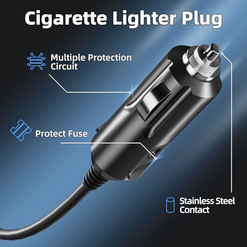Starlink Mini Cable Cigarette Lighter DC Power Adapter Starlink Car Charger Stable 36V 1.67A Output with 19 AWG Power Cord 12V