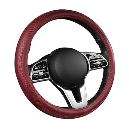 Genuine Leather Steering Wheel Cover