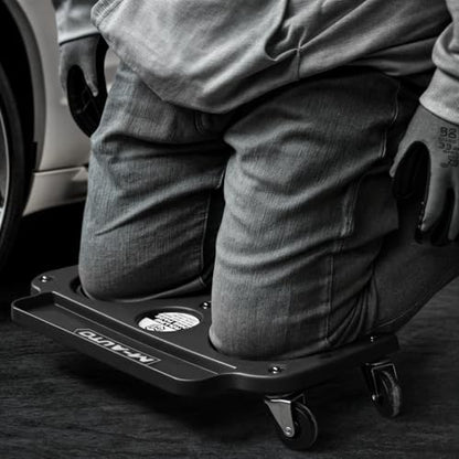 Rolling Knee Creeper Durable Knee Pads with Full 360 Degree Turn Casters and Tool Tray