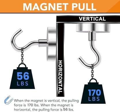 Magnetic Hooks 20pcs 170lbs Cruise Essentials 2026 Magnet Hook (20 Count)