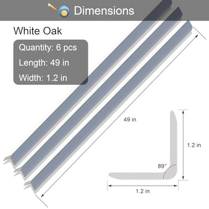 6 Pcs 49" Wall Corner Protector Trim