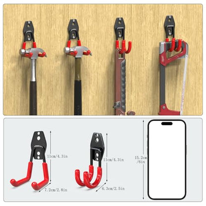 Garden Hose Holder Wall Mount 4 Pack 2.8 Inch (8 Count)