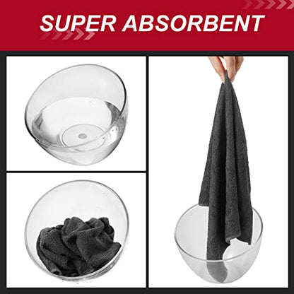 300 Pcs Microfiber Cleaning Cloth 16x16 Inch Microfiber Towels for Car Ultra Absorbent Cleaning Rags Reusable Lint Free Streak Free Detailing Towel for Car Washing Drying Dusting (300 Count)