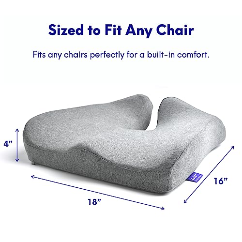 Patented Pressure Relief Seat Cushion for Long Sitting Hours on Office