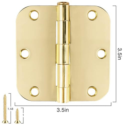 Rounded Door Hinges 3.5" X 3 1