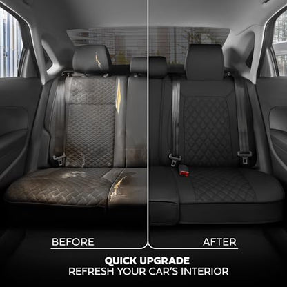 Curated Onyx Leather Seat Covers for Cars & SUVs