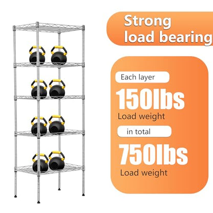 5 Tier Wire Storage Shelves