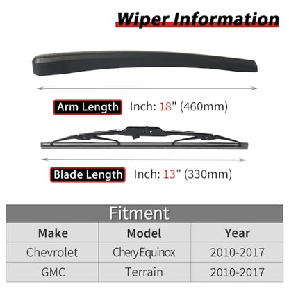 Rear Windshield Wiper Replacement for Chevrolet Chevy Equinox 2010