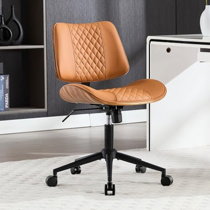 Home Office Chair No Arms with Wheels