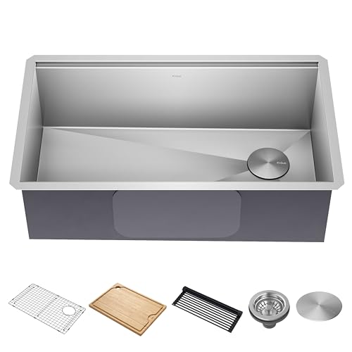 Stainless Steel 32 in Undermount Kitchen Sink KWU110
