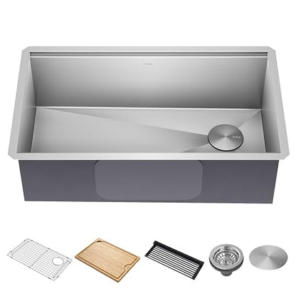 Stainless Steel 32 in Undermount Kitchen Sink KWU110