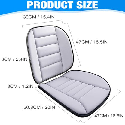 Car Seat Cushion and Lumbar Support Pillow 1.2'' Thick Memory Foam Desk Chair Cushion Back Support for Automotive Seat Driver