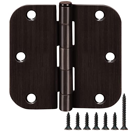 Rounded Door Hinges 3.5" x 3 1