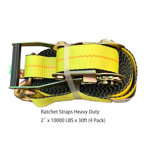 Ratchet Straps Heavy Duty (4 Count)