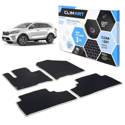 All Weather Car Floor Mats Compatible with Kia Sorento 2016
