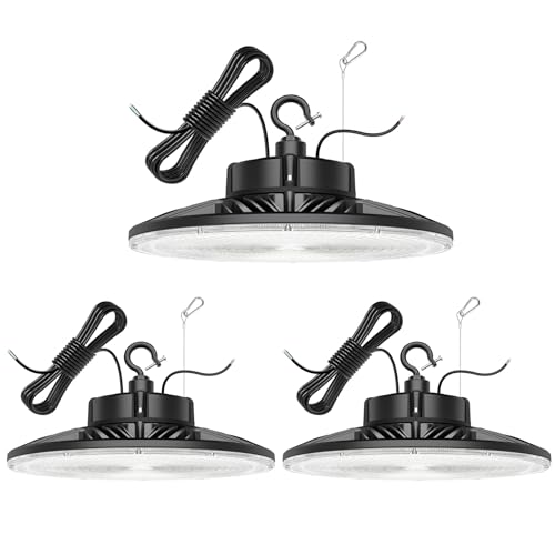 3 Pack 480V High Bay LED Lights 240W 36000LM
