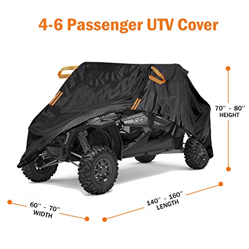 Waterproof UTV Cover Heavy Duty Oxford Cloth Protection Covers 4 Seater UTV Accessories for Polaris RZR Can