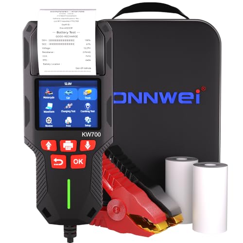 KW700 Car Battery Tester with Printer 12V