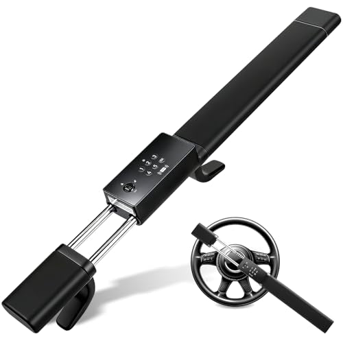 Smart Steering Wheel Lock with 4 Unlocking Methods