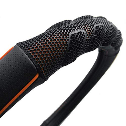 car Steering Wheel Cover Faux Leather Massage Universal fit 3D Honeycomb Hole Anti