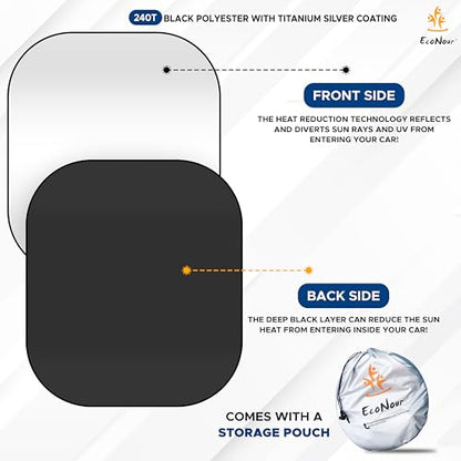 2 Piece Foldable Car Windshield Sun Shade