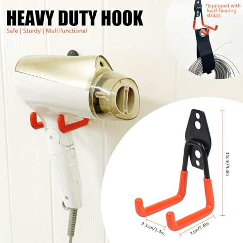 Heavy Duty Garage Storage Hooks 4 Pack Garage Tool Organizer Wall Mount (2 Count)