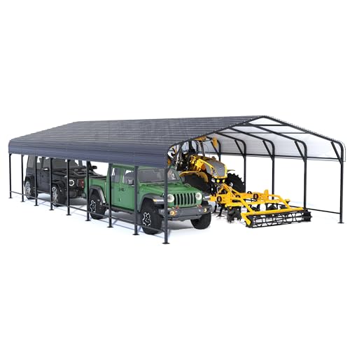20x40 FT Heavy Duty Metal Carport Canopy