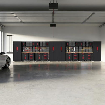 24Pcs Garage Cabinet Storage System