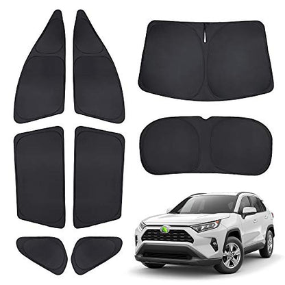 Windshield Sun Shade for Toyota RAV4 2019 (8 Count)