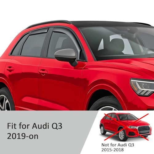 in Channel Extra Durable Rain Guards for Audi Q3 2019 (4 Count)