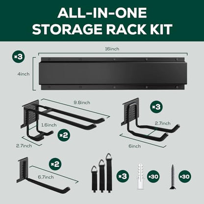 Garage Garden Tool Organizer Wall Mount