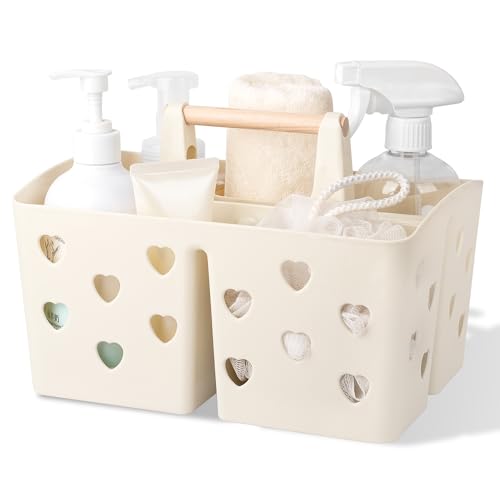 Portable Shower Caddy Plastic Shower Basket Organizer with Handle