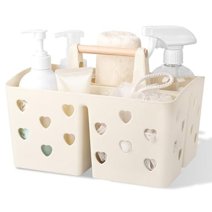 Portable Shower Caddy Plastic Shower Basket Organizer with Handle