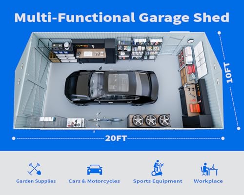 10x20 FT Outdoor Storage Shed