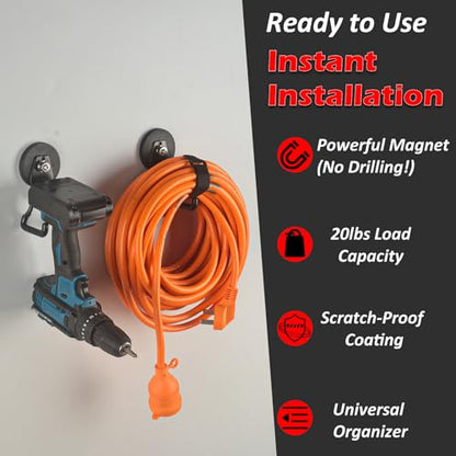 Upgraded Strong Magnetic Hooks Heavy Duty (4 Count)