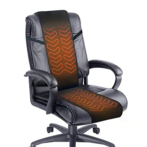 Foldable & Washable Fabric Heated Seat Cushion with Temperature Control & Timer