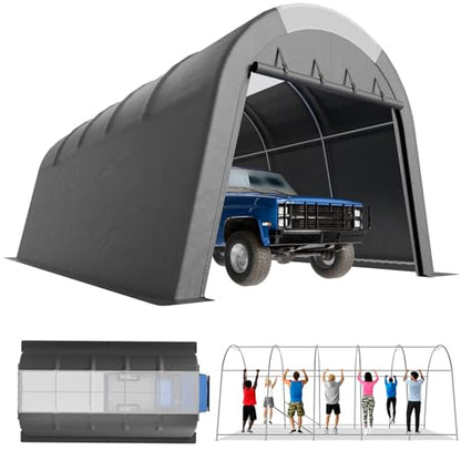 Carport Canopy 12x20 FT Heavy Duty with Translucent Roof