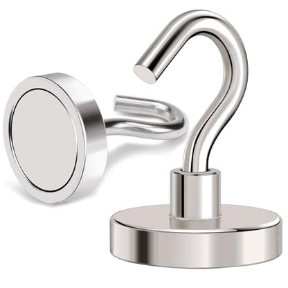 Magnetic Hooks Heavy Duty 120LB+ Strong Magnet with Hook