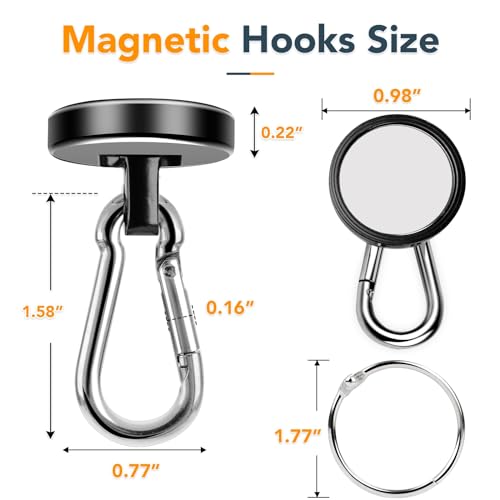 Magnetic Hooks Heavy Duty 70LBS Strong Magnetics Hook