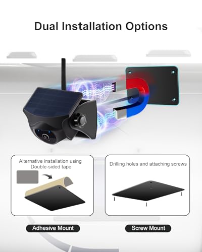 Metal Plate for Magnetic Wireless Backup Camera Adhesive & Screws