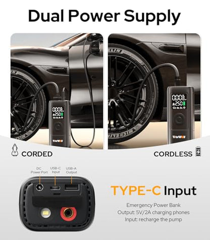 160PSI Tire Inflator Portable Air Compressor