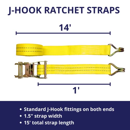 Ratchet Tie Down Straps (10 Count)